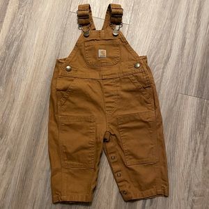 Baby Carhartt Washed Bib Overalls size 6 months
